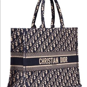 Dior Christian Monogram Logo Shopping Top Handle